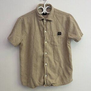 RVCA DAYSHIFT STRIPE II SHORT SLEEVE WOVEN SHIRT